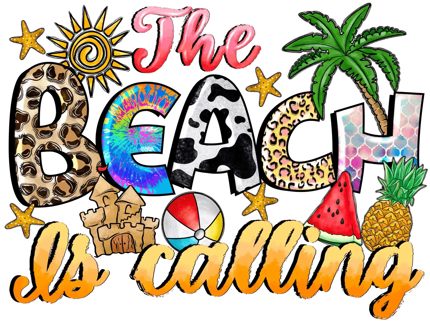 Summer - Heat Press Transfer