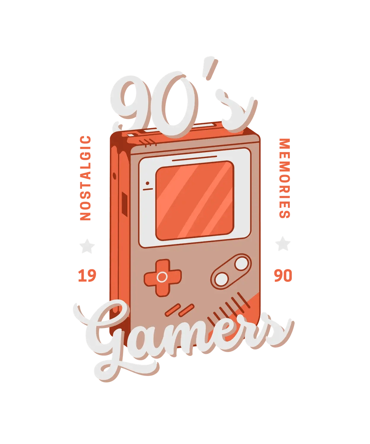 90's Gamers Nostalgia - DTF Ready to Press (original)