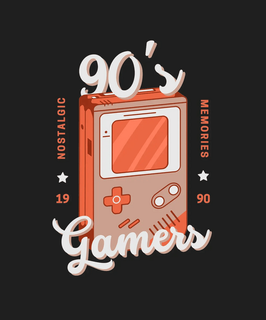 90's Gamers Nostalgia - DTF Ready to Press - Heat Press Transfer