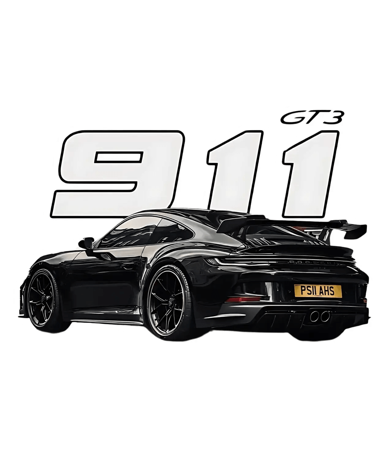 911 GT3 Sports Car - DTF Ready to Press (original)