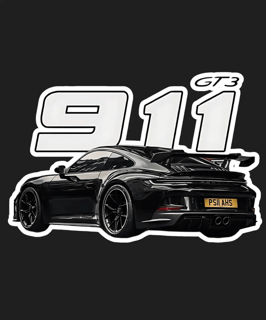 911 GT3 Sports Car - DTF Ready to Press - Heat Press Transfer