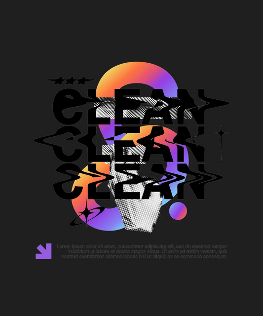 Abstract Portrait - DTF Ready to Press - Heat Press Transfer