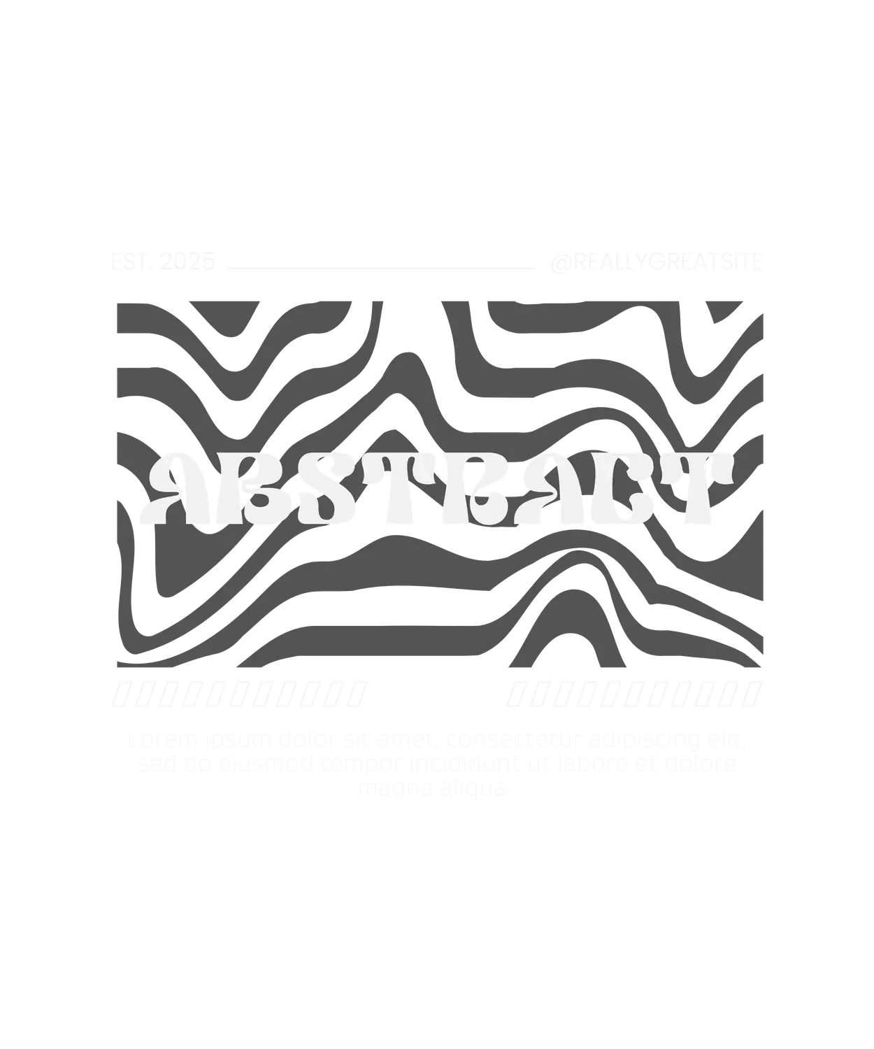 Abstract Waves - DTF Ready to Press - Heat Press Transfer
