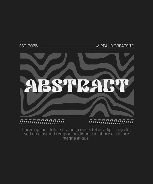 Abstract Waves - DTF Ready to Press - Heat Press Transfer