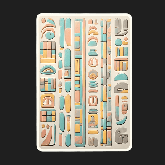 Abstract Art - Colorful Sticker - Heat Press Transfer