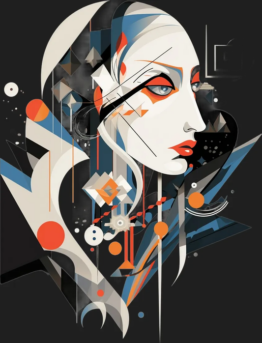 Abstract Art Woman - DTF Ready to Press - Heat Press Transfer