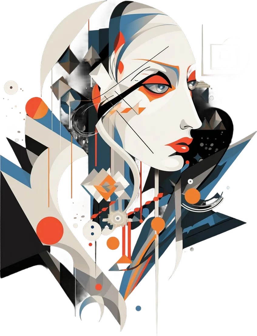Abstract Art Woman - DTF Ready to Press - Heat Press Transfer