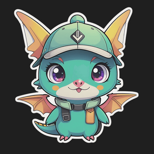 Adorable Dragoncap - Sticker - Heat Press Transfer