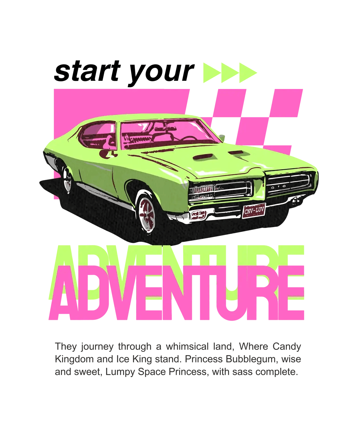 Adventure Car Ride - DTF Ready to Press (original)