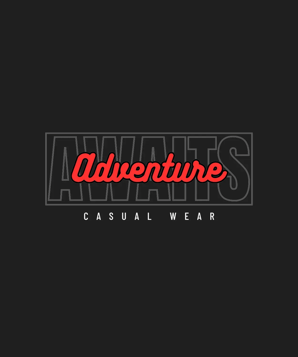 Adventure Casual - DTF Ready to Press (black_bg)