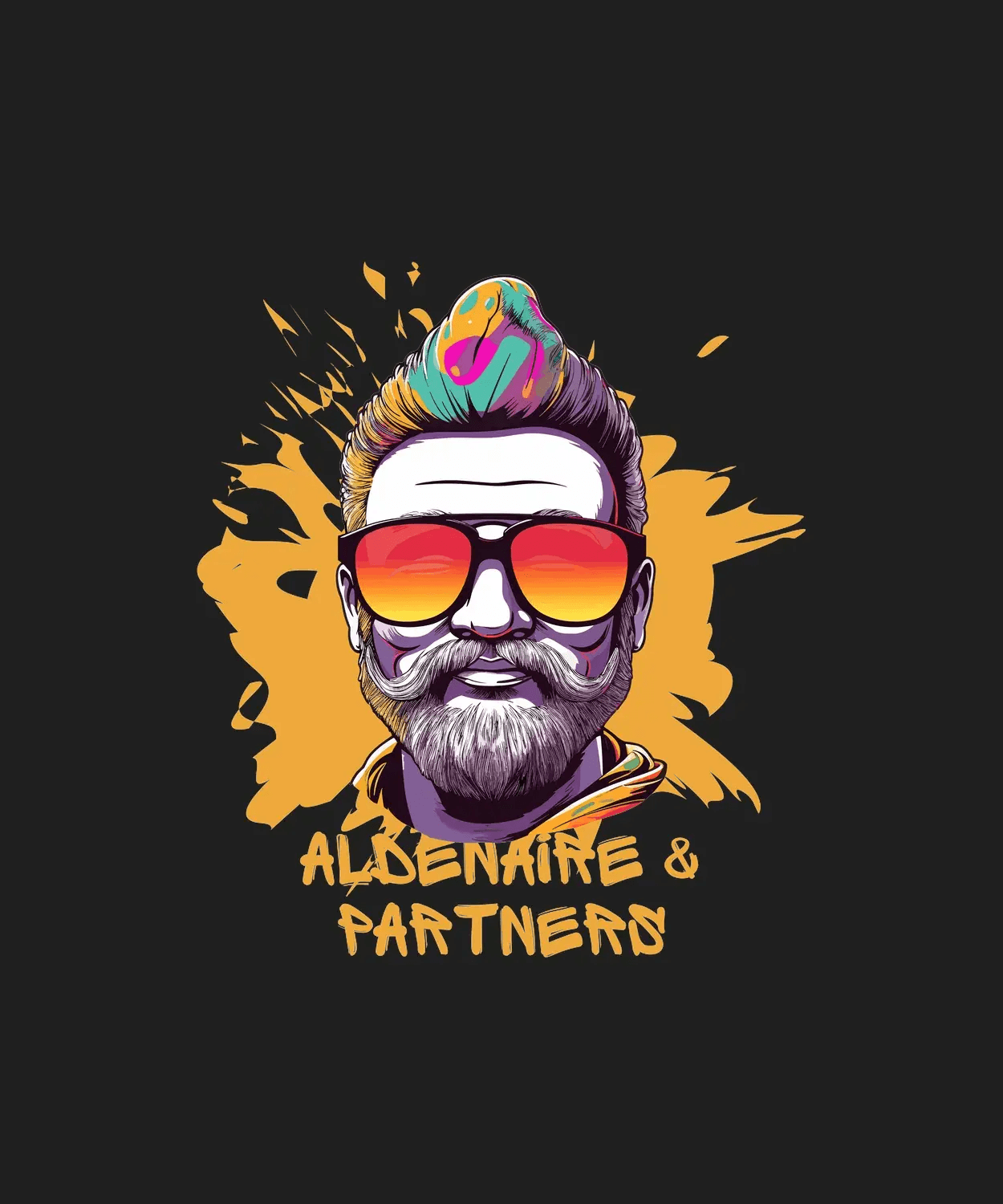 Adventure & Partner - DTF Ready to Press (black_bg)
