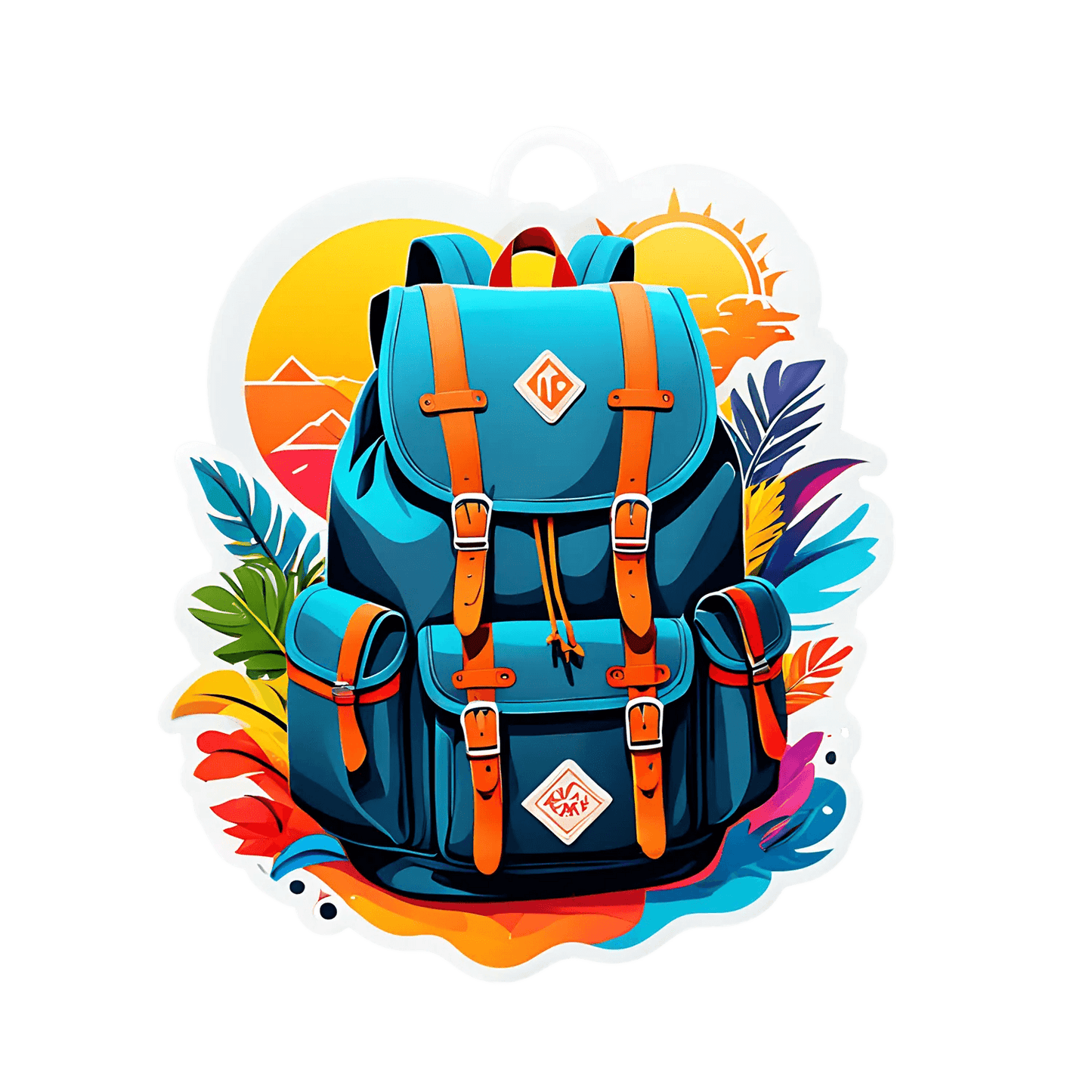 Adventure Backpack - Sticker - Heat Press Transfer
