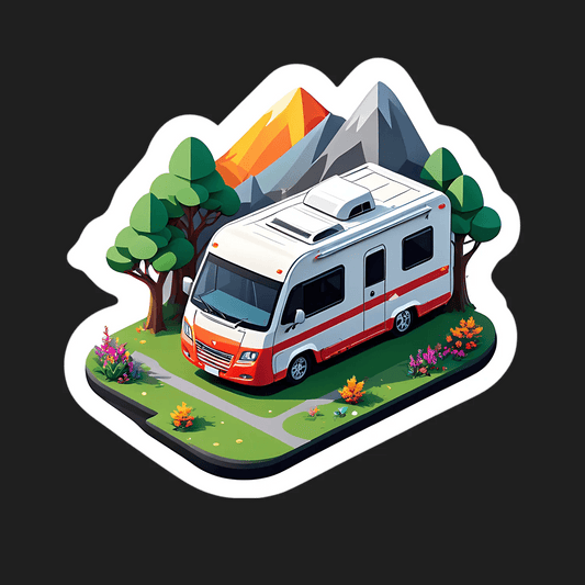 Adventure Camper - Sticker - Heat Press Transfer