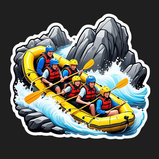 Adventure Rafting - Sticker - Heat Press Transfer