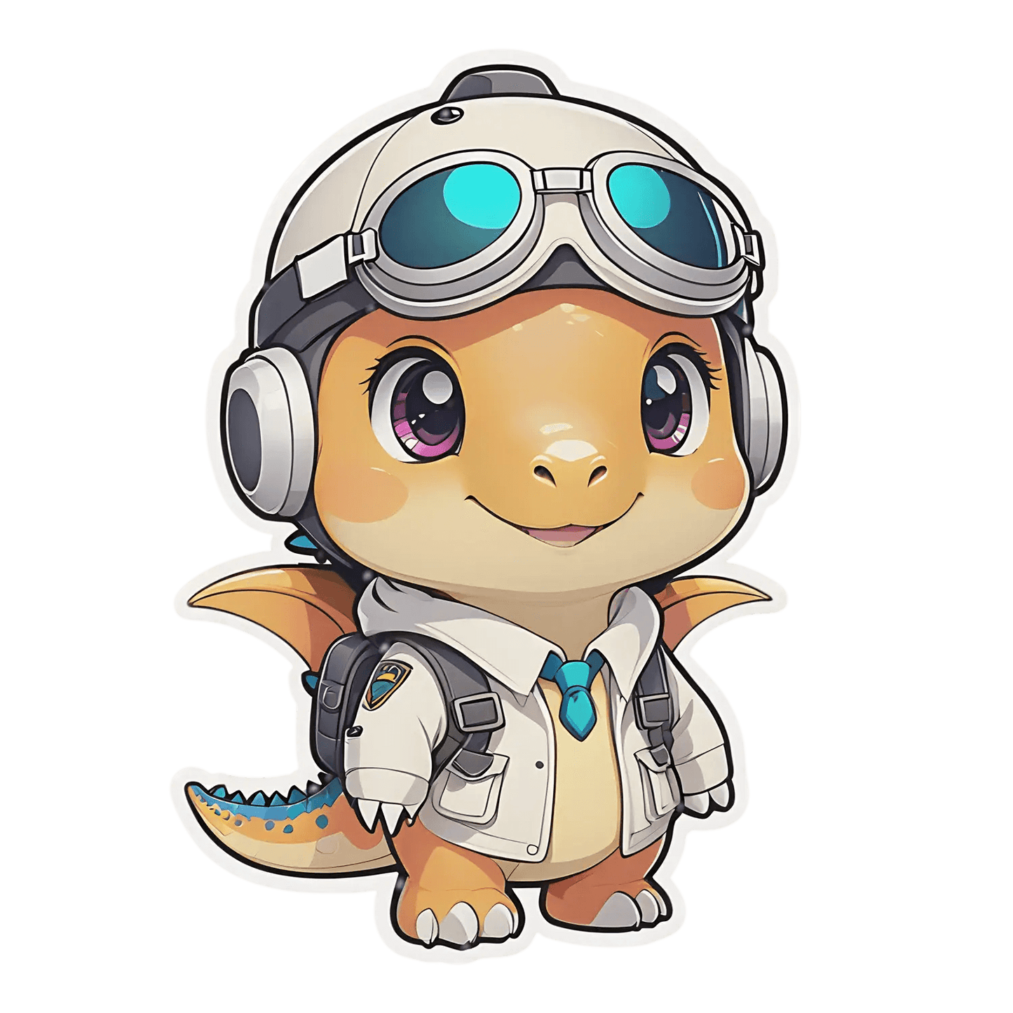 Adventurous Dinosaur - Sticker - Heat Press Transfer