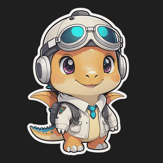 Adventurous Dinosaur - Sticker - Heat Press Transfer
