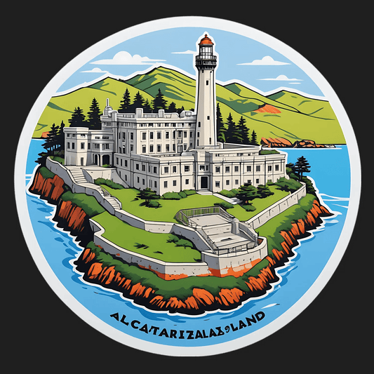 Alcatraz Island Lighthouse - Sticker - Heat Press Transfer