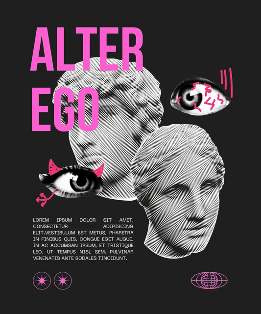 Alter Ego - DTF Ready to Press - Heat Press Transfer