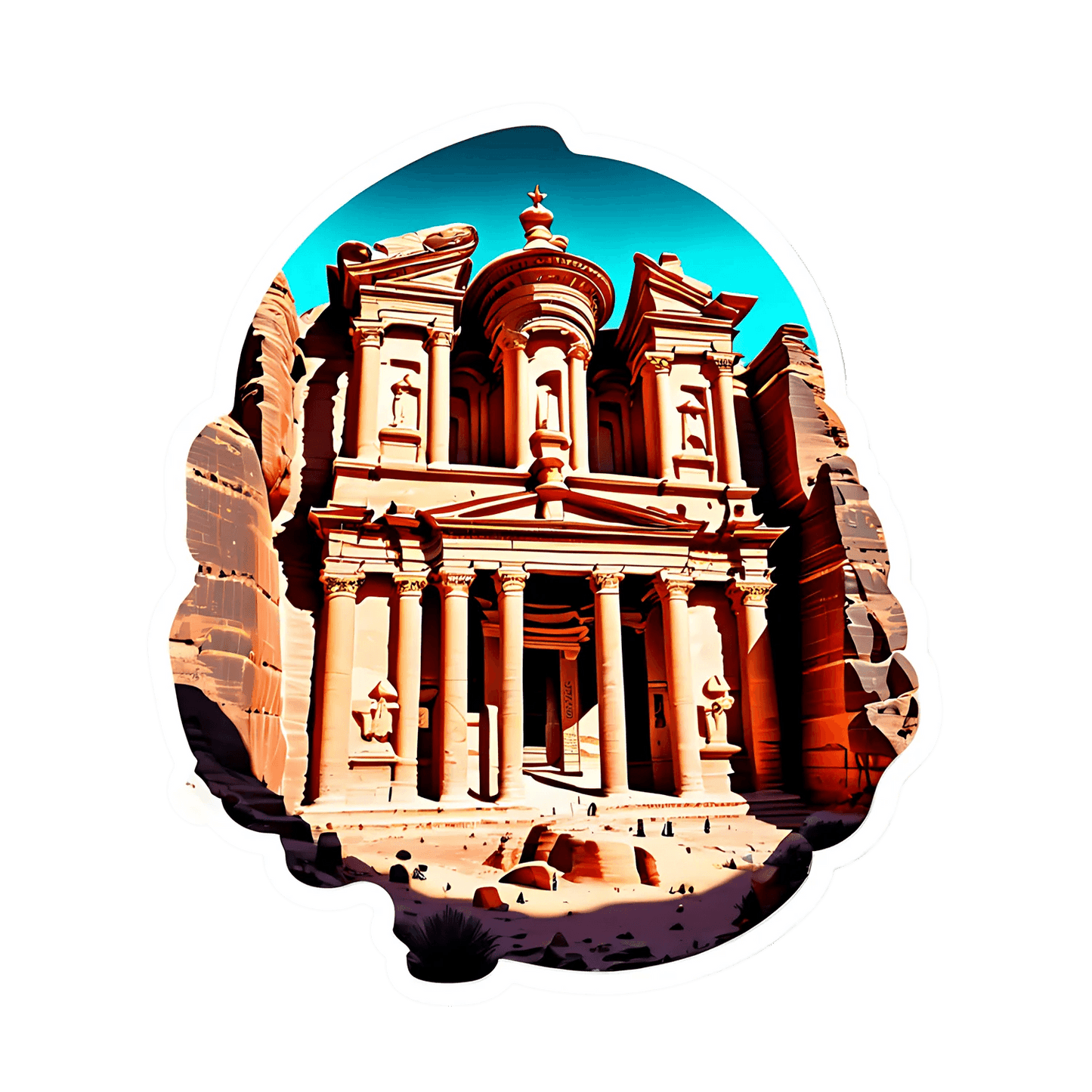 Ancient Temple UV - Sticker - Heat Press Transfer