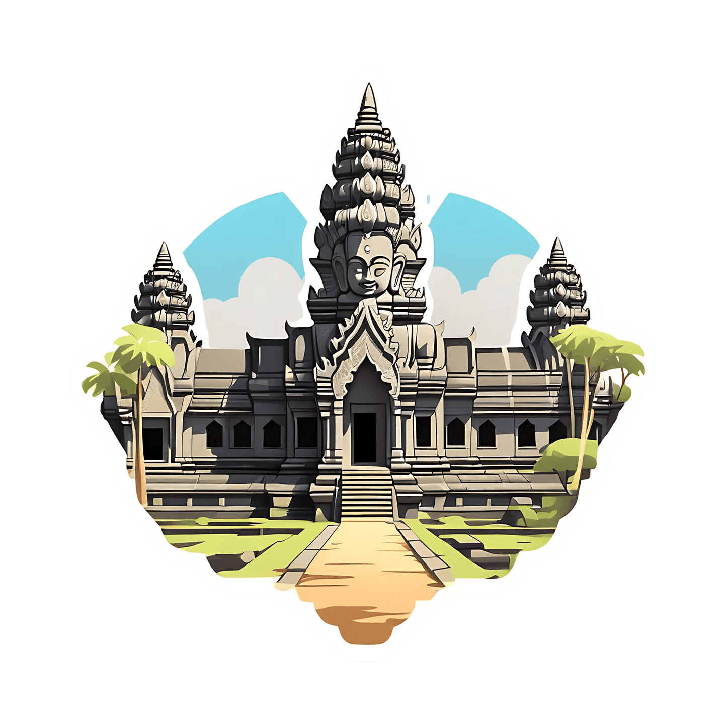 Angkor Wat Temple - Sticker - Heat Press Transfer