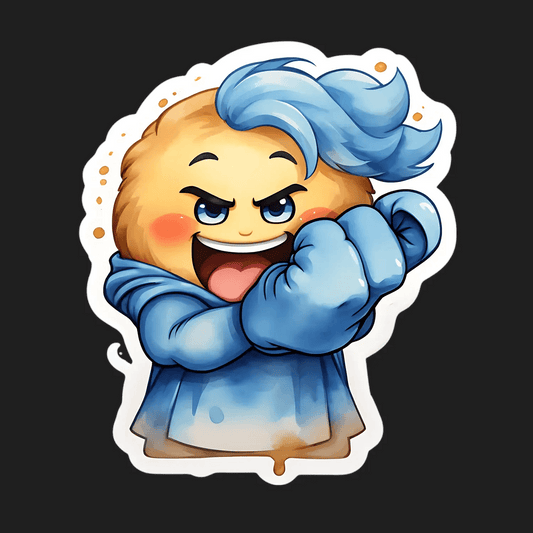 Animated Cute Emoji - Sticker - Heat Press Transfer