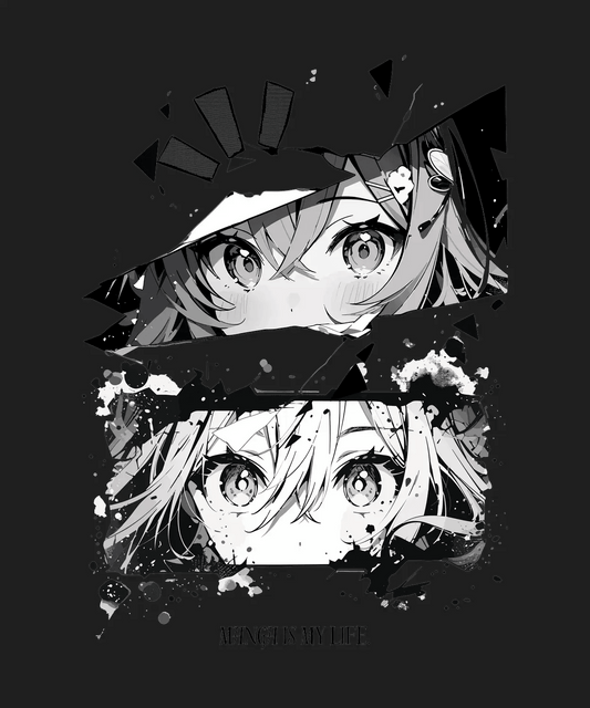 Anime Eyes Art - DTF Ready to Press - Heat Press Transfer