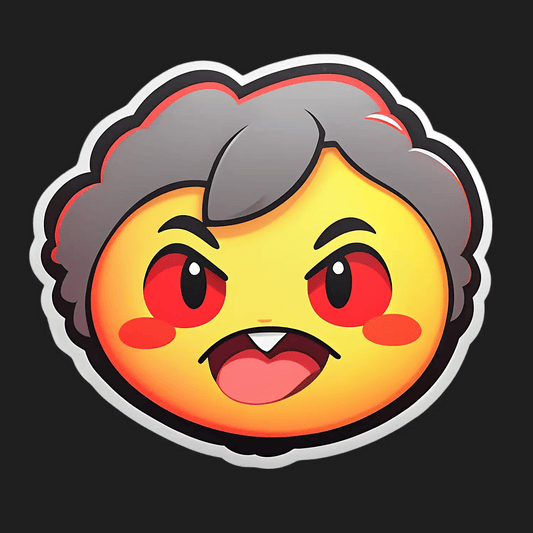 Anime Rage Face - Sticker - Heat Press Transfer
