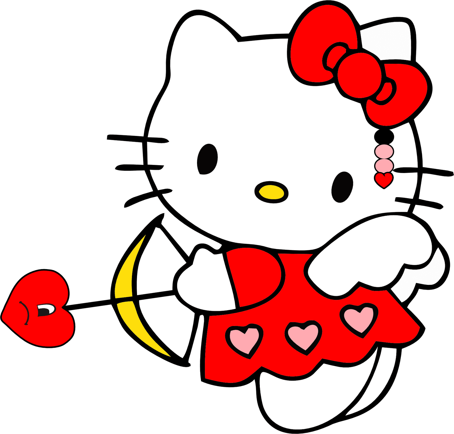 Aphrodite Hello Kitty Valentine's Day Design - DTF Ready To Press - Heat Press Transfer