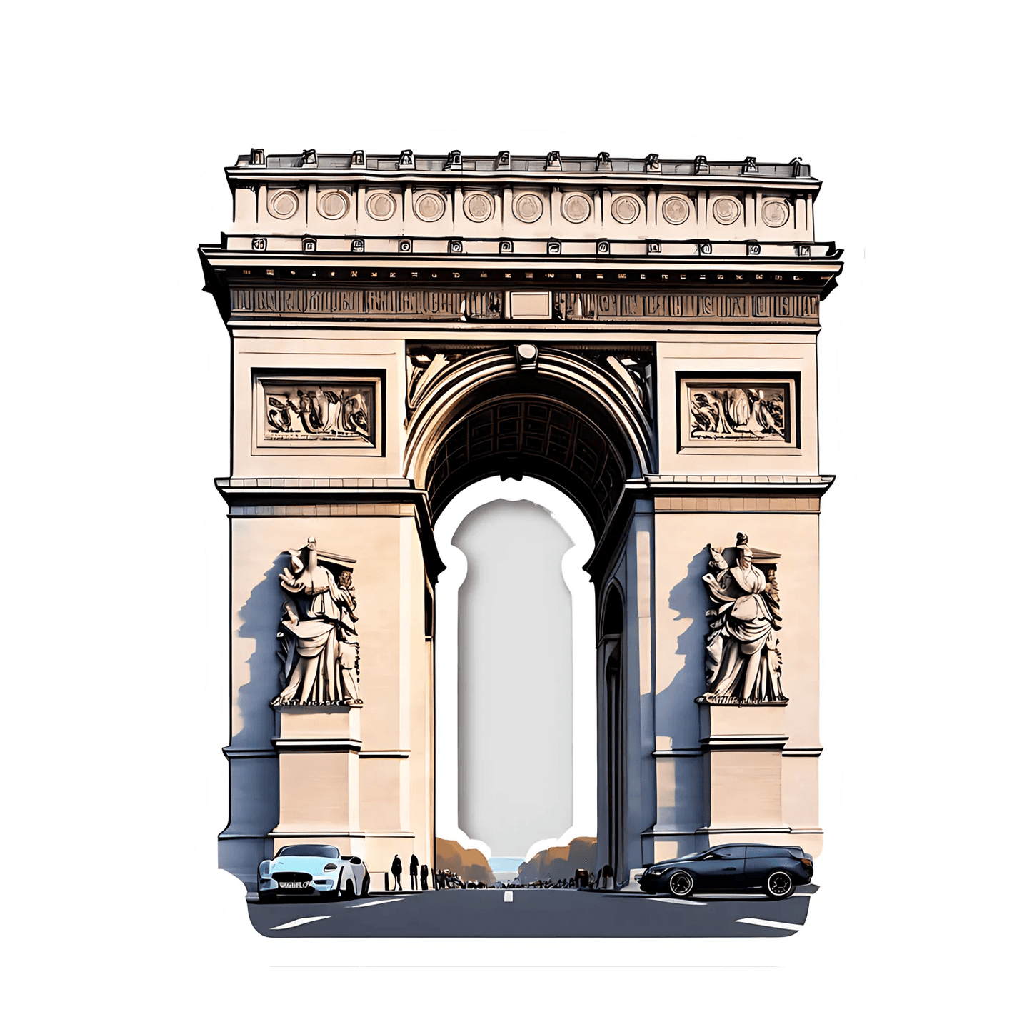 Arc de Triomphe - UV DTF Sticker - Heat Press Transfer