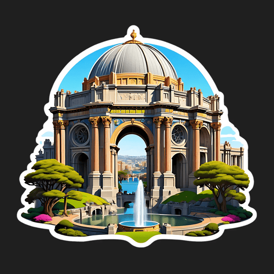 Architectural Beauty Sticker - UV DTF - Heat Press Transfer