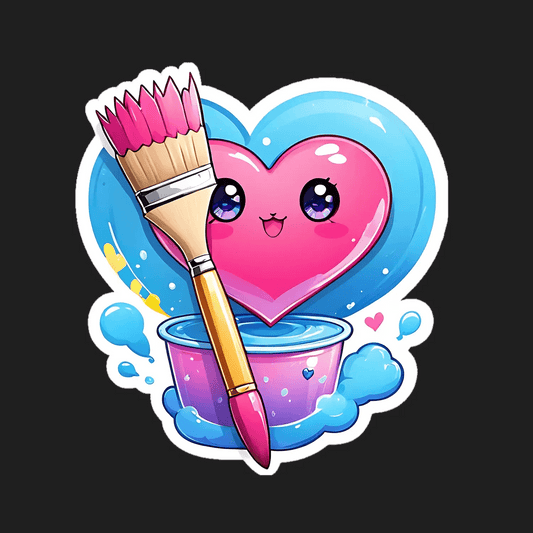Artistic Heart - Sticker - Heat Press Transfer