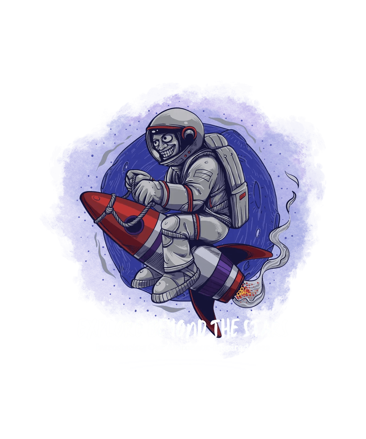 Astronaut Shirt - DTF Ready to Press (original)