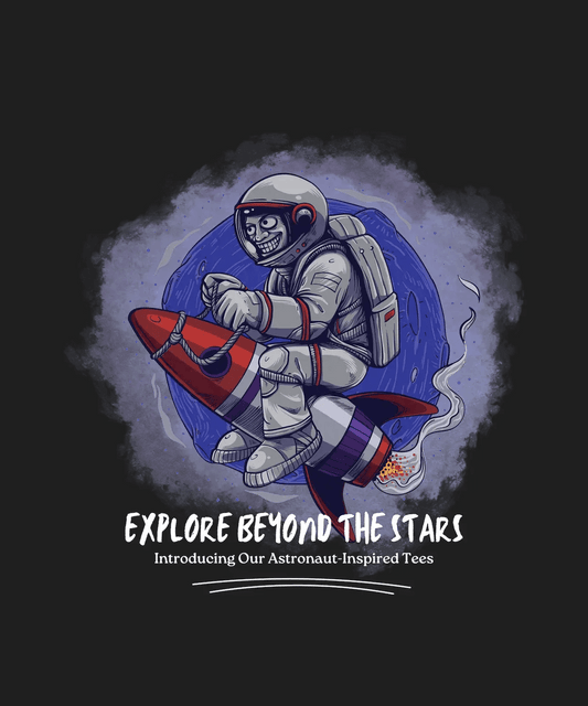 Astronaut Shirt - DTF Ready to Press - Heat Press Transfer