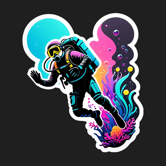 Astronaut Ocean Adventure - Sticker - Heat Press Transfer