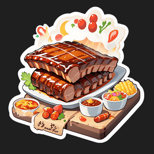 BBQ Feast Sticker - Enhance Flat Surfaces - Heat Press Transfer