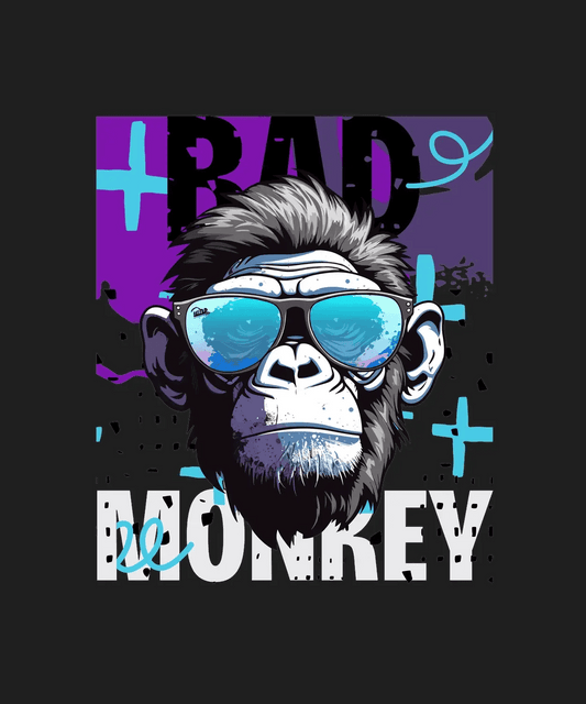 Bad Monkey - DTF Ready to Press - Heat Press Transfer