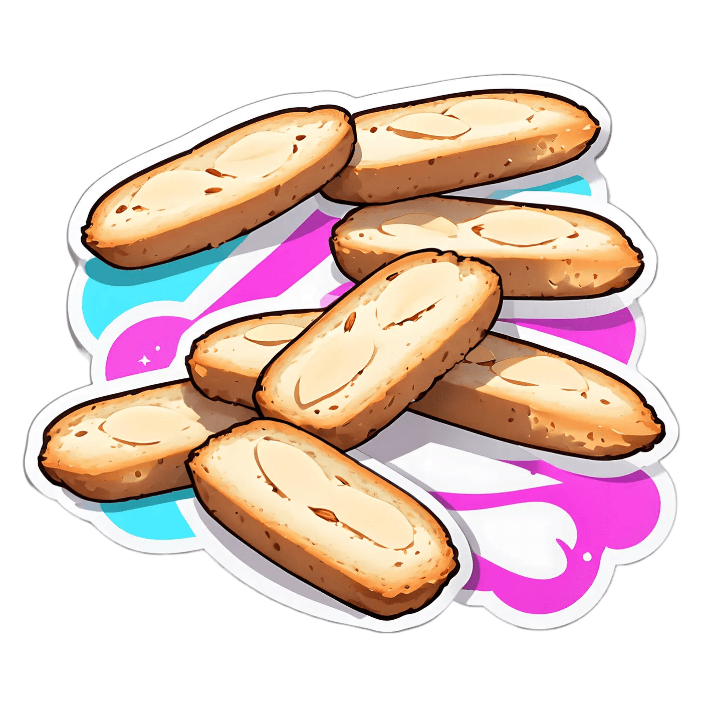 Baguette Bread Art - Sticker - Heat Press Transfer