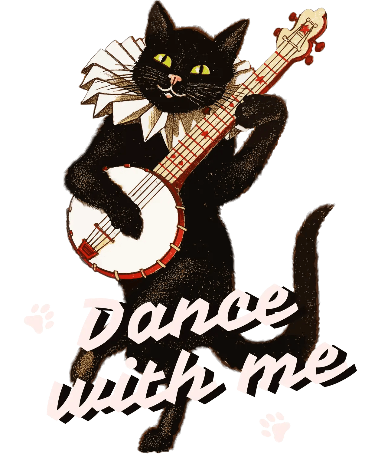 Banjo Cat - DTF Ready to Press - Heat Press Transfer