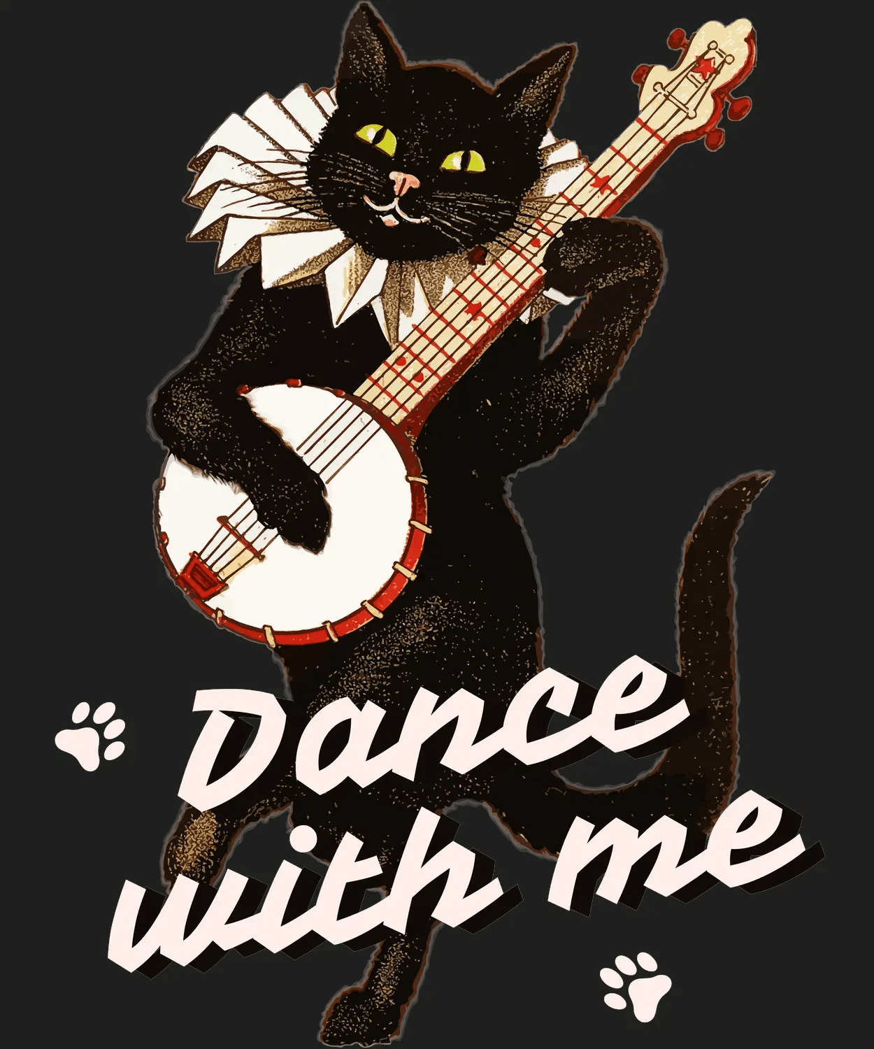 Banjo Cat - DTF Ready to Press - Heat Press Transfer