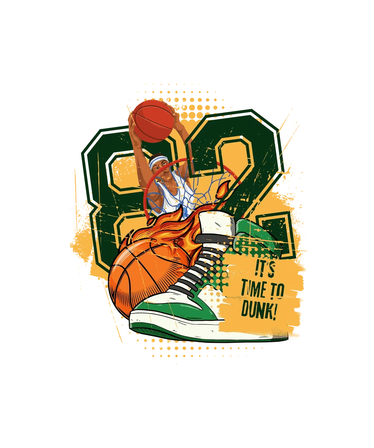 Basketball Dunk - DTF Ready to Press (original)