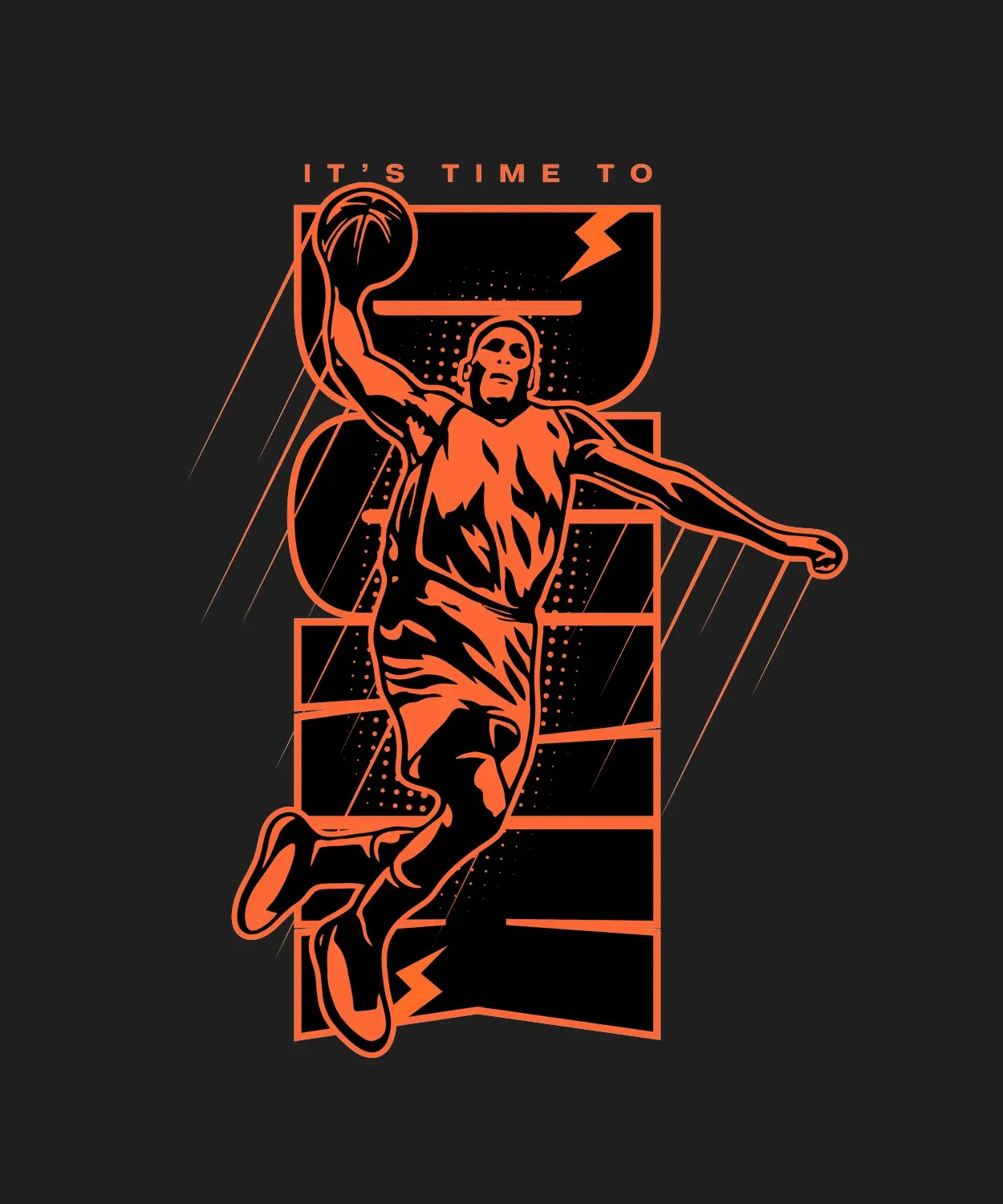 Basketball Energy - DTF Ready to Press (black_bg)