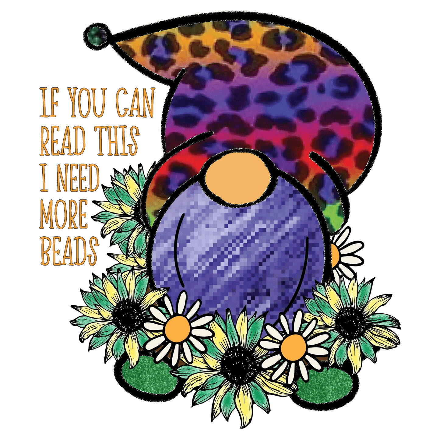 Bead Lover - DTF Ready to Press - Heat Press Transfer