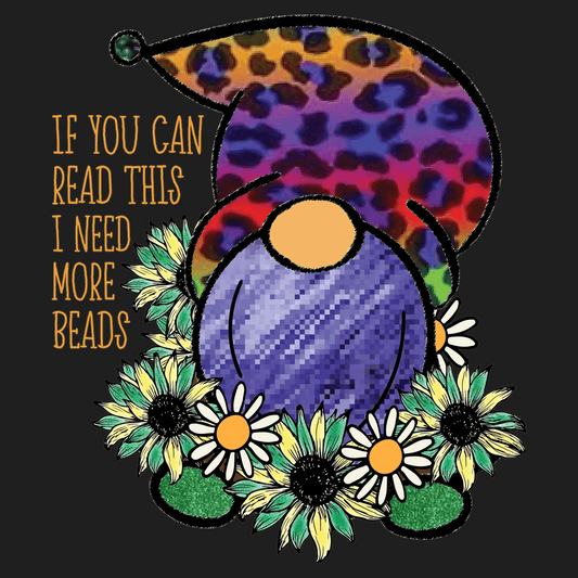 Beads Lover Mardi Gras - DTF Ready to Press - Heat Press Transfer