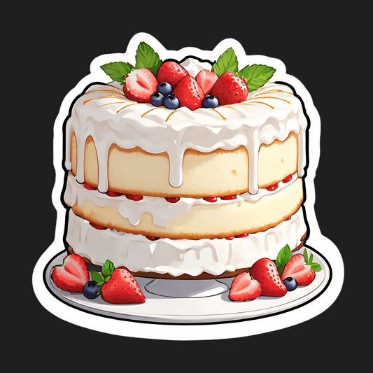 Berry Delight Cake - Sticker - Heat Press Transfer