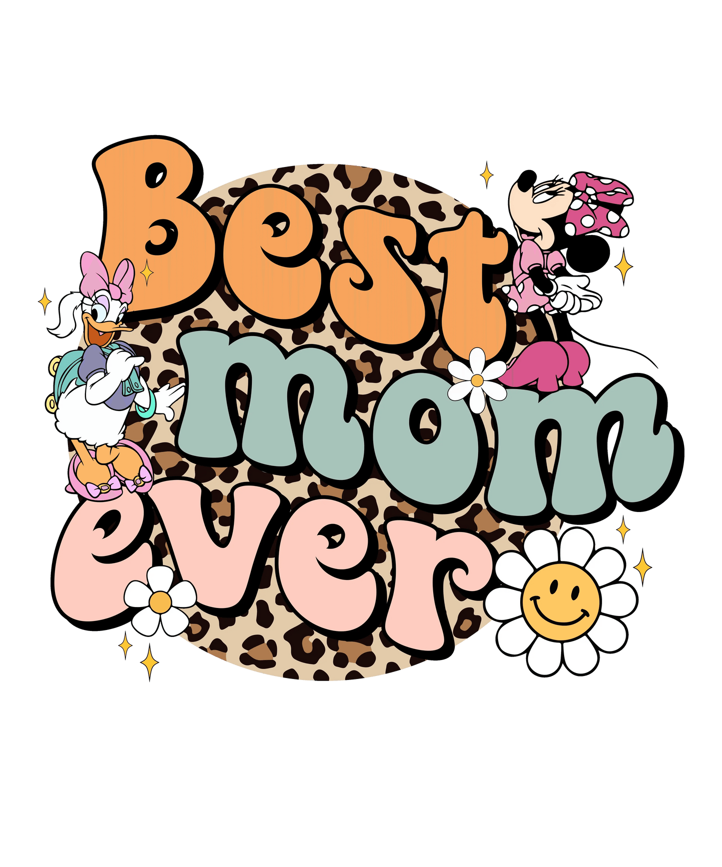 Best Mom Ever Mickey Design - DTF Ready To Press - Heat Press Transfer