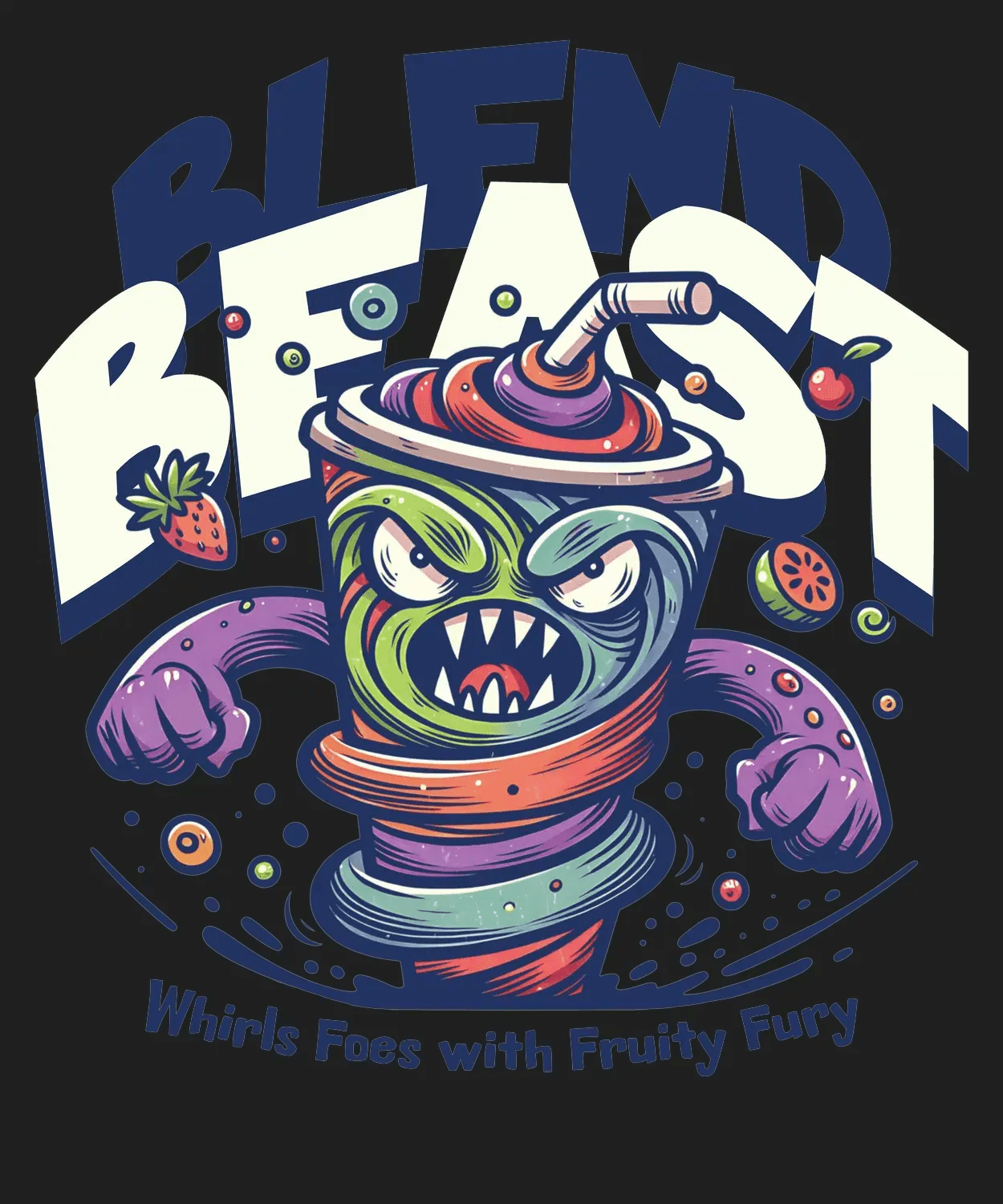Blend Beast - DTF Ready to Press (black_bg)