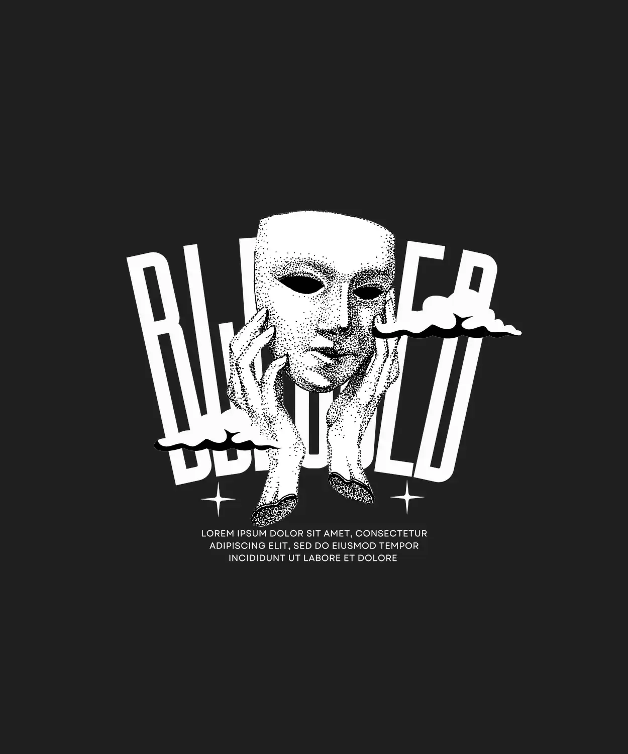 Blue Moon - DTF Ready to Press (black_bg)