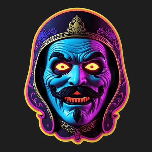 Blue Demon - UV DTF Sticker - Heat Press Transfer