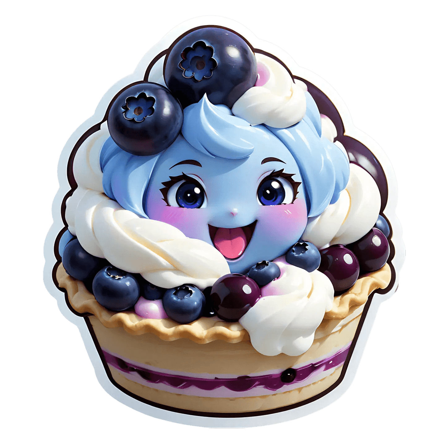 Blueberry Delight - Sticker - Heat Press Transfer