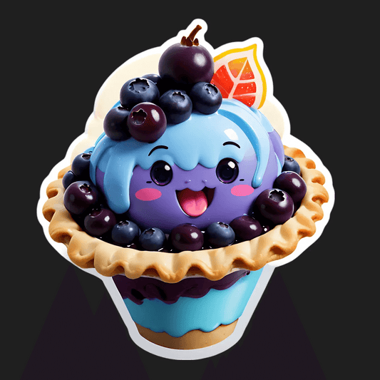 Blueberry Tart Cutie - Sticker - Heat Press Transfer